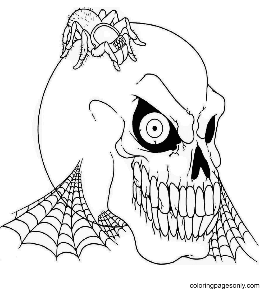 Halloween Scary Mask Coloring Pages - Halloween Masks Coloring Pages - Coloring  Pages For Kids And Adults