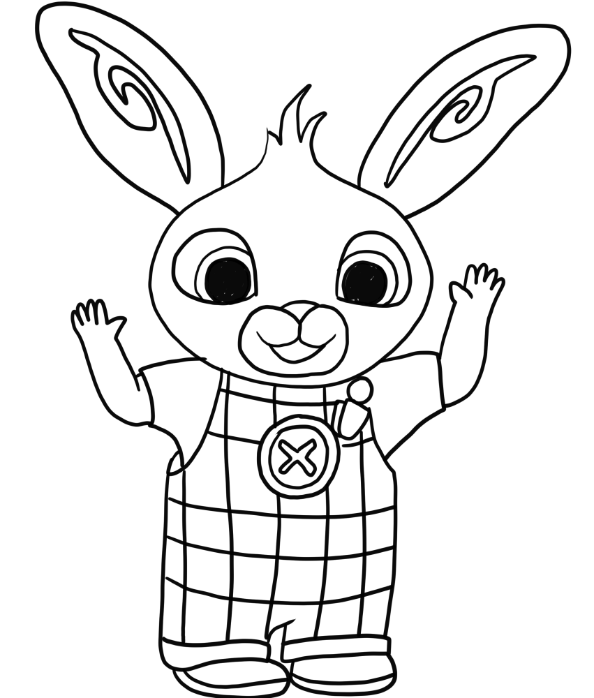 Bing Bunny Coloring Pages - Coloring Home