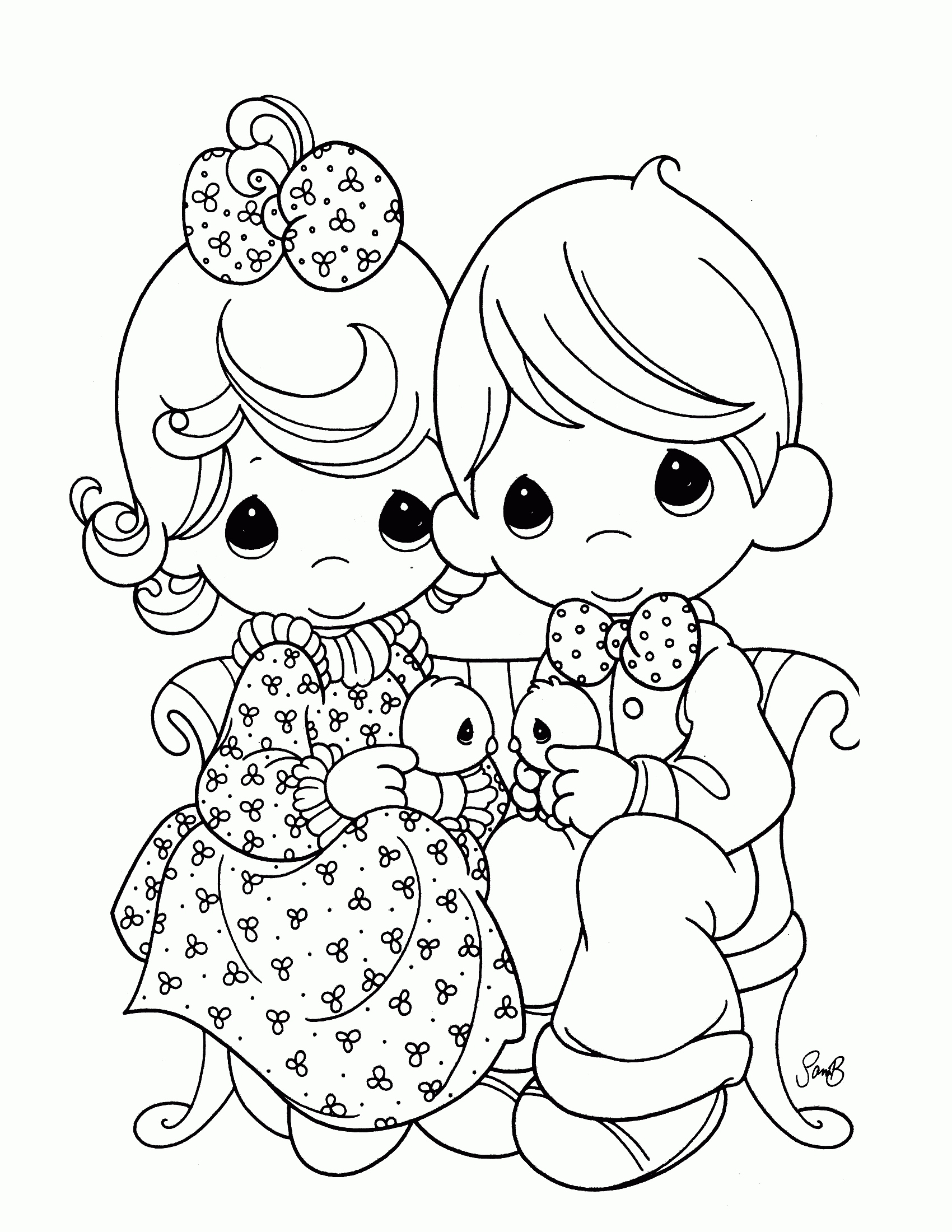 All Precious Moments Duck Coloring Pages - Coloring Pages For All Ages