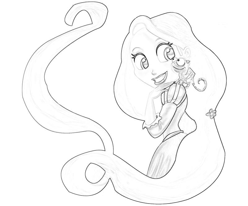Download or print this amazing coloring page: Pascal Coloring Pages pascal tangled...