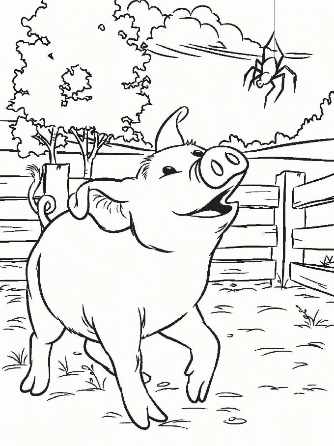 Facts Charlotte S Web Coloring Pages Country Fair Pinterest, Free ...