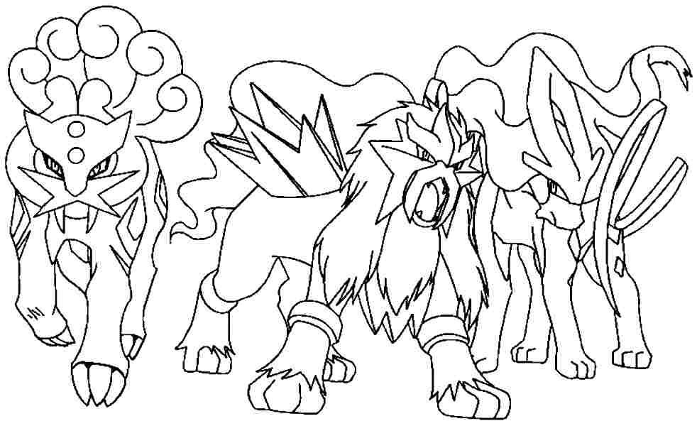 Pokemon Printables Coloring Pages Suicune Coloring Home