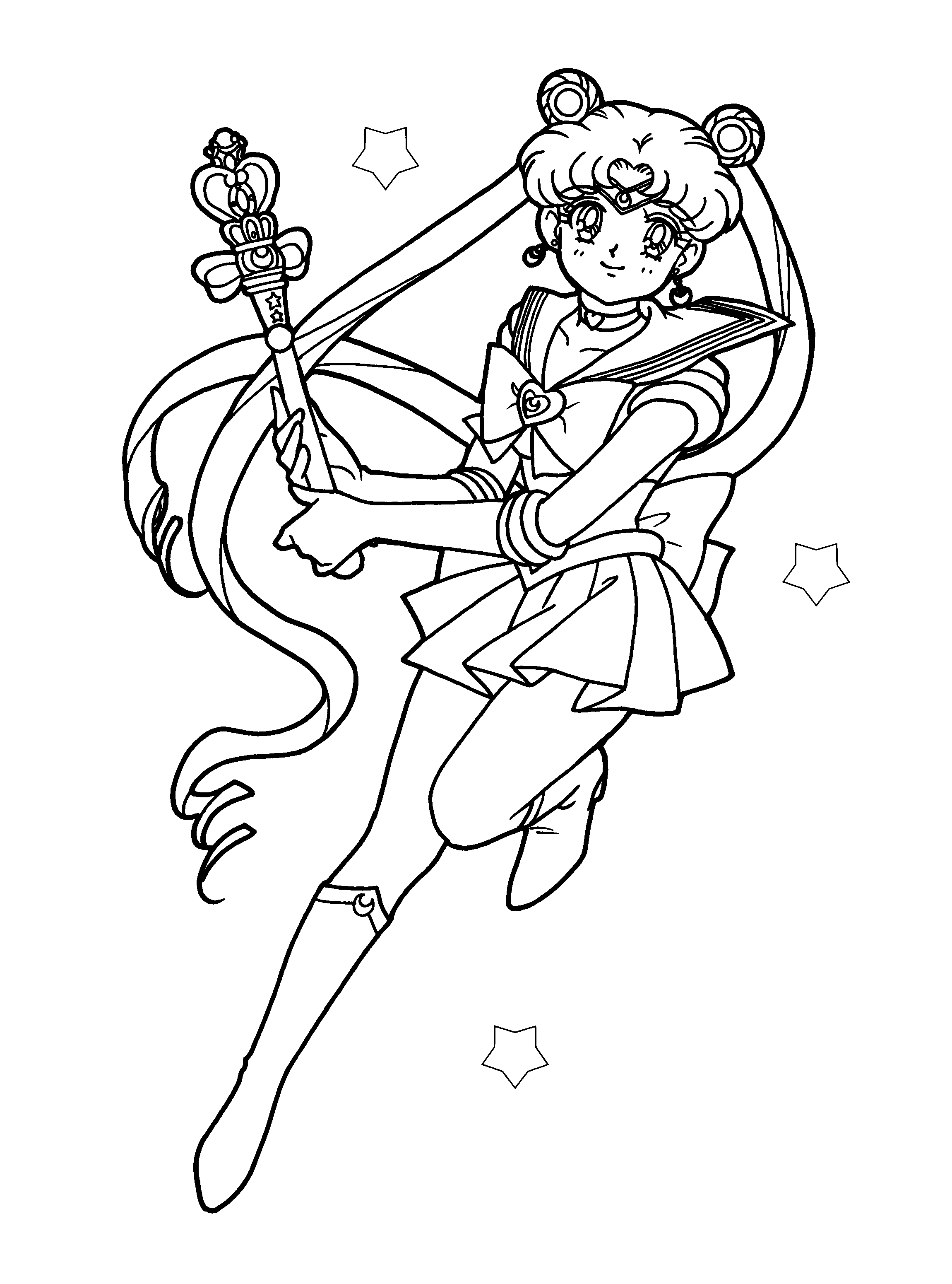 pretty sailor moon coloring page Free printable sailor moon coloring pages for kids