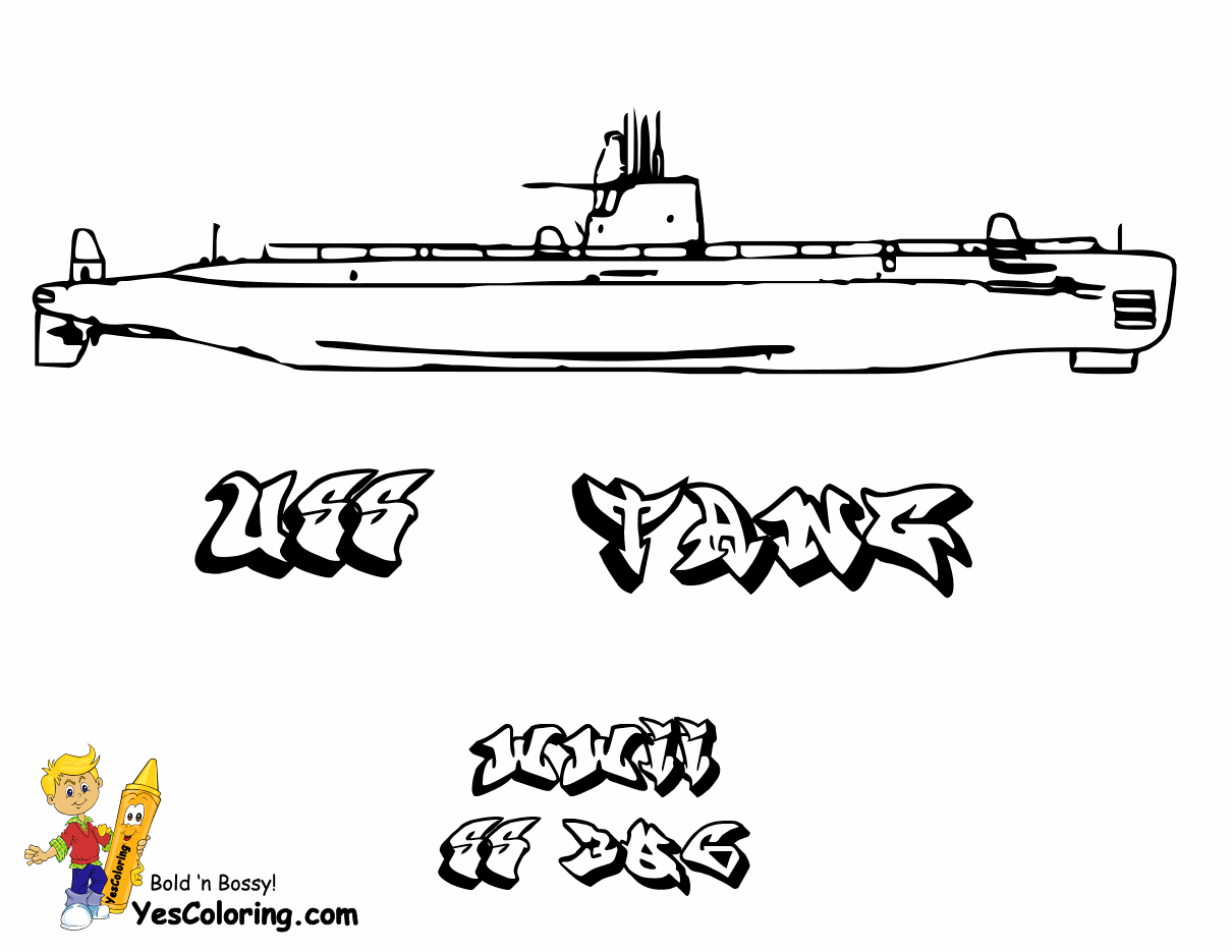 Раскраски подводные лодкиваеные