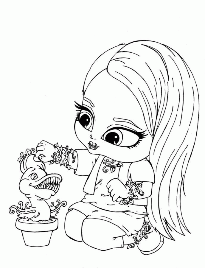 Baby Monster High - Coloring Pages for Kids and for Adults
