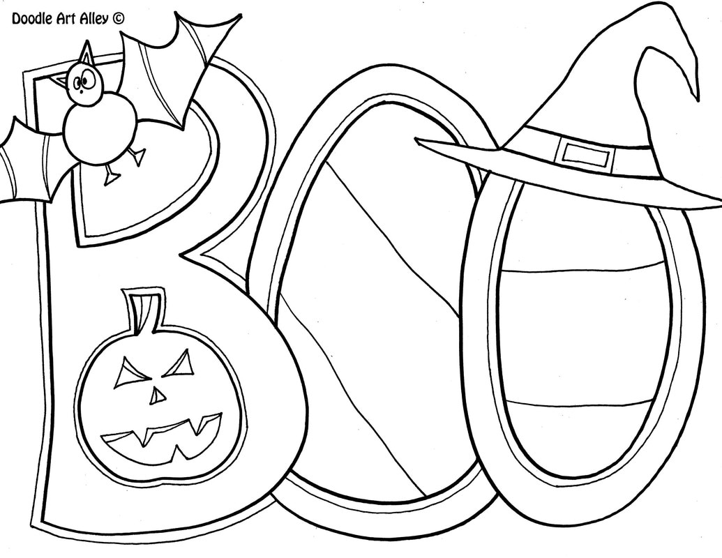 Halloween Coloring Pages - DOODLE ART ALLEY