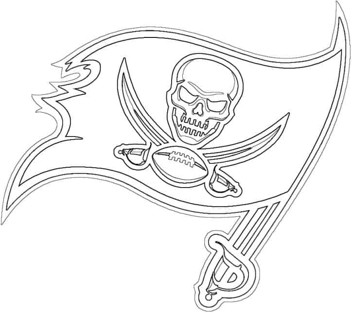 Tampa Bay Buccaneers logo coloring page - Free coloring pages