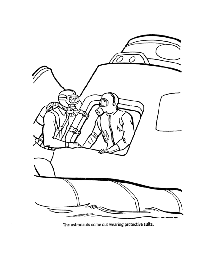 USA-Printables: Apollo 11 astronauts return coloring pages - US History Coloring  Pages