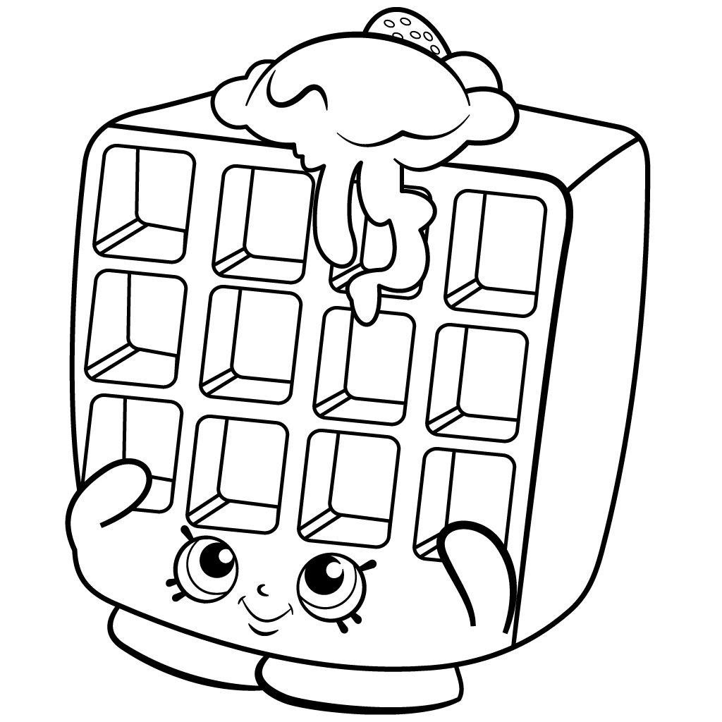 Waffle Sue Coloring Page Shopkins - Get Coloring Pages