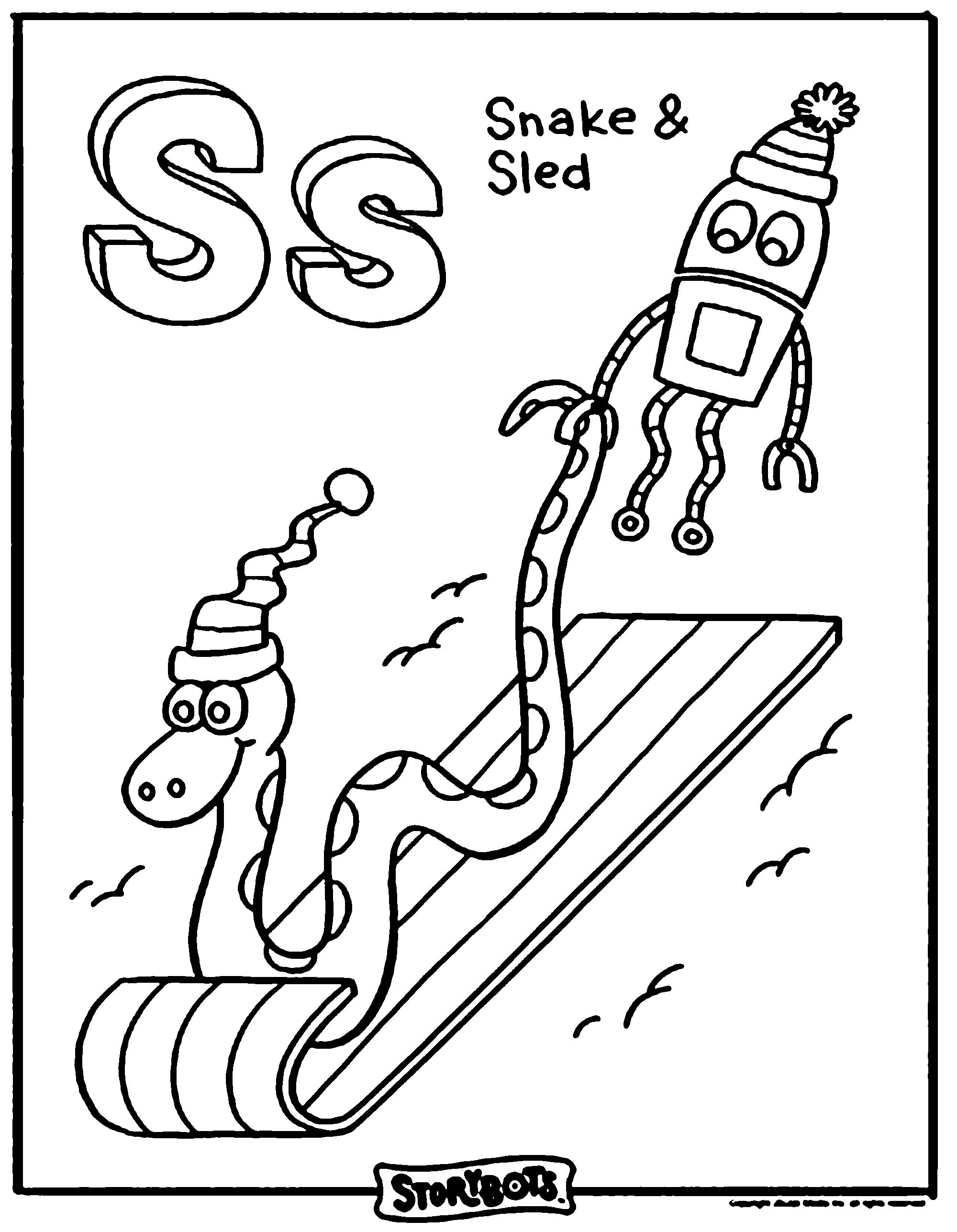 StoryBots Alphabet Coloring Pages (Page 1) - Line.17QQ.com