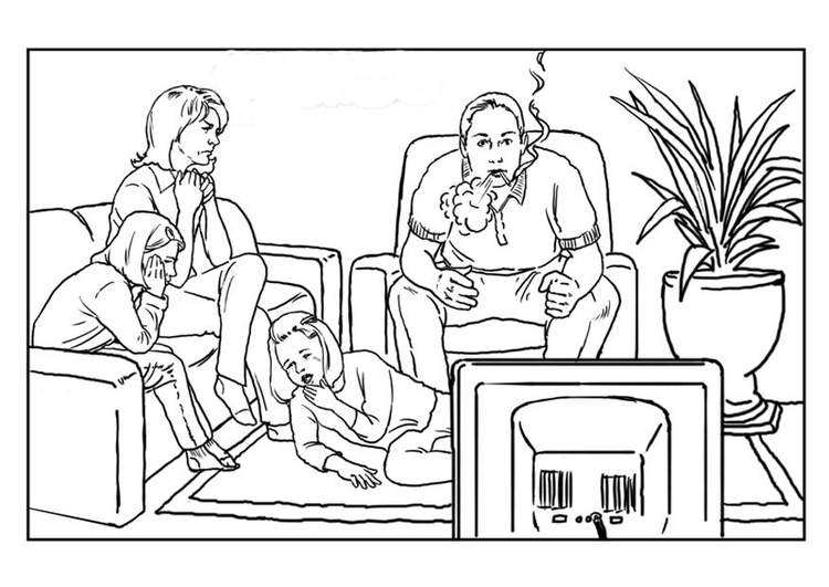 Coloring Page smoking - free printable coloring pages - Img 7662