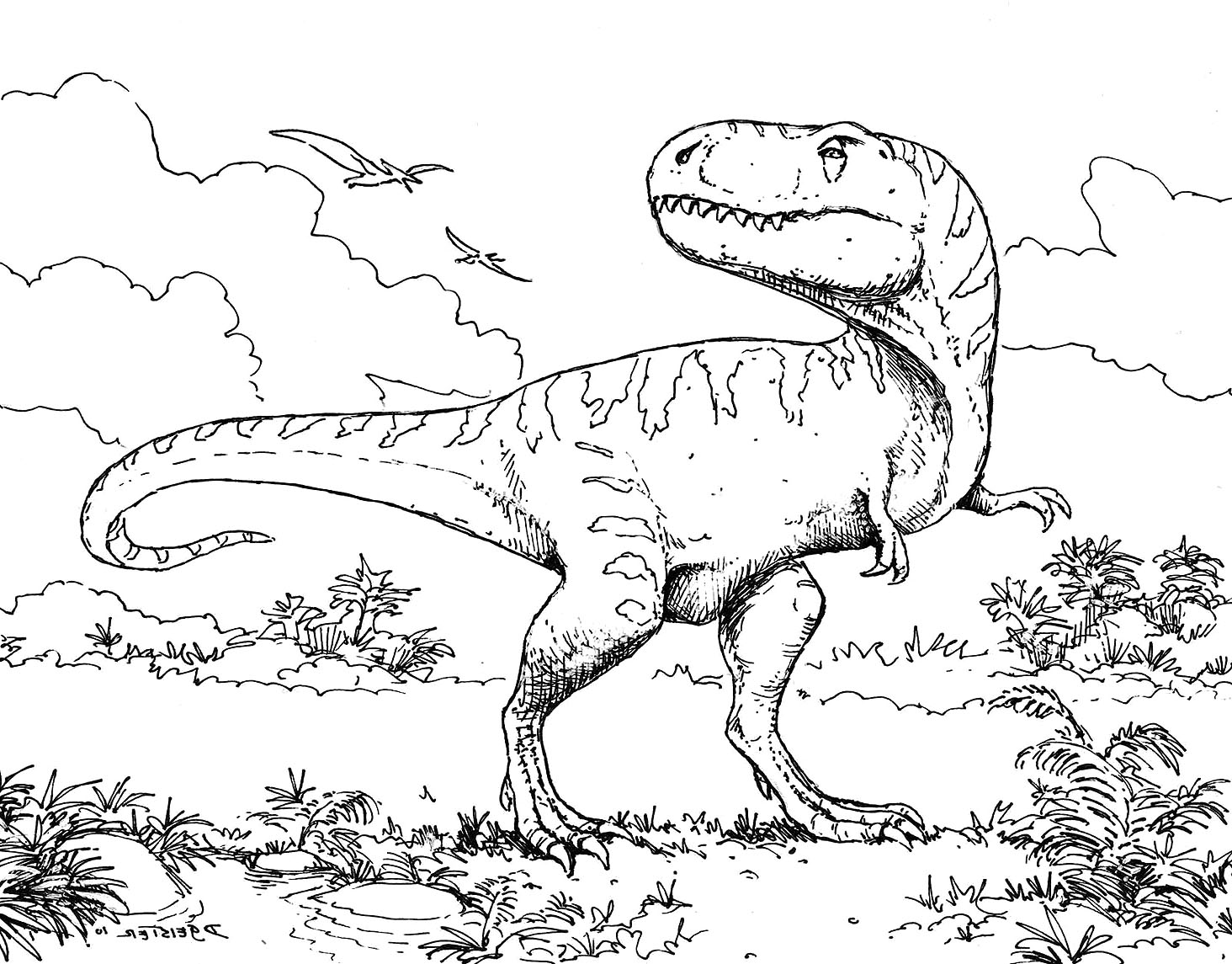 20 Outstanding Dinosaur Coloring Pages   Coloring Home