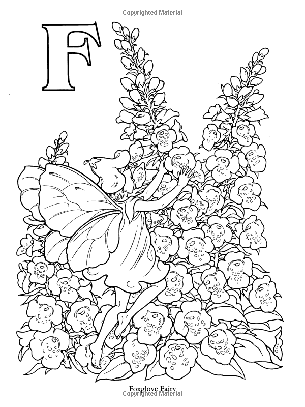 Garden Fairy Alphabet Coloring Book | Fairy coloring pages, Fairy coloring, Coloring  pages