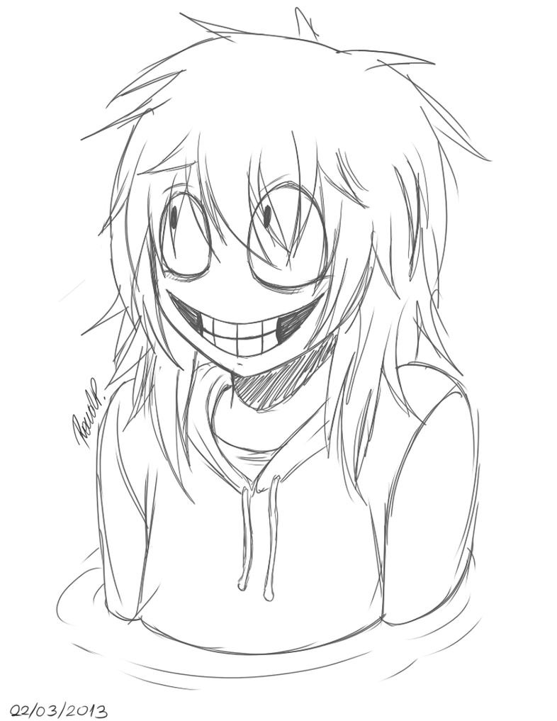 Jeff the killer coloring pages