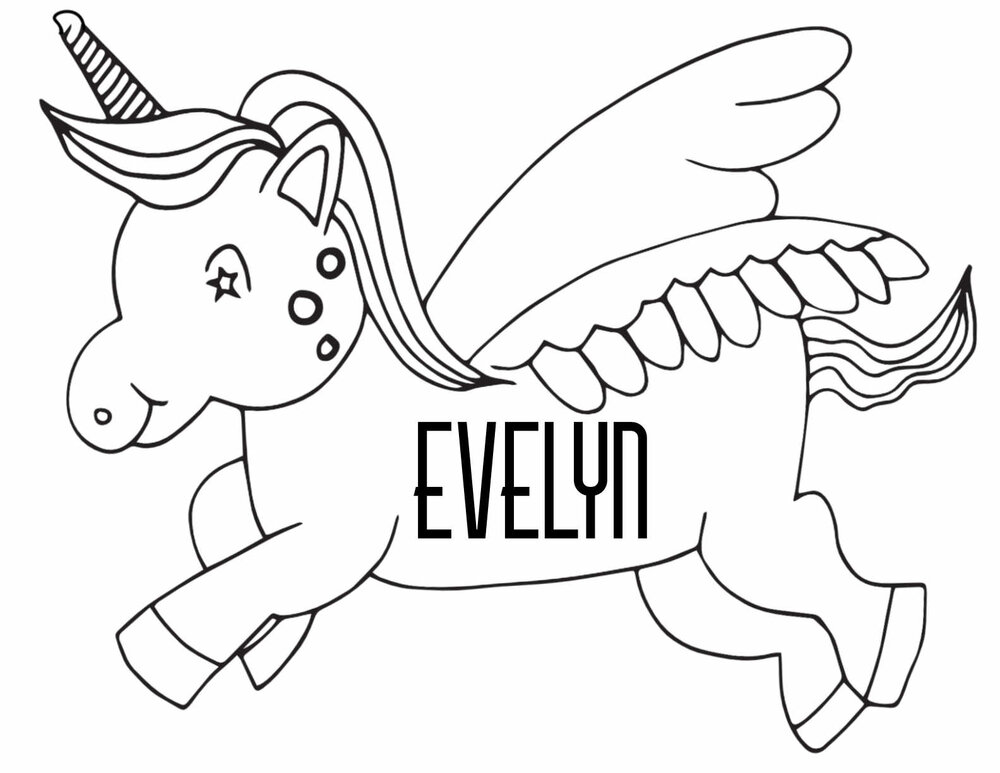 10 EVELYN Coloring Pages - Free Printables — Stevie Doodles Free Printable Coloring  Pages
