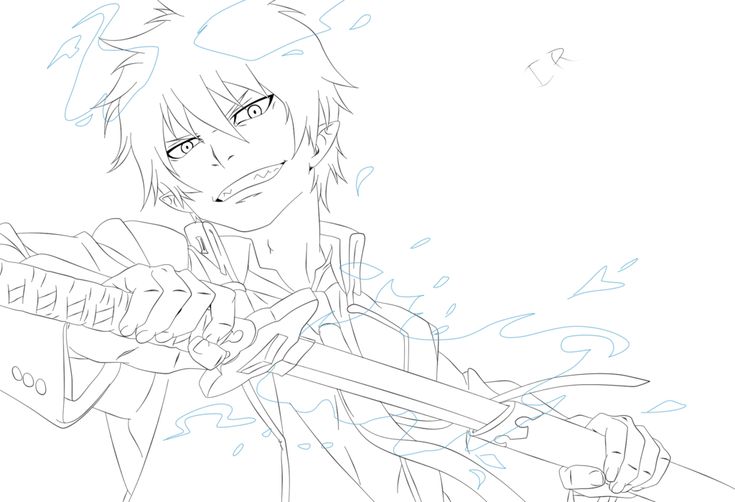 Blue Exorcist Coloring Pages Coloring Home 