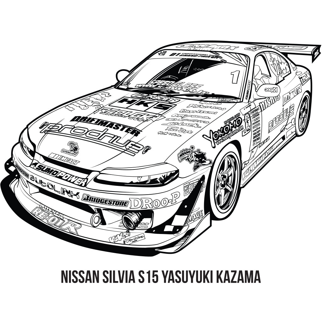 JDM COLOURING BOOK - RACING EDITION | 101-squadron