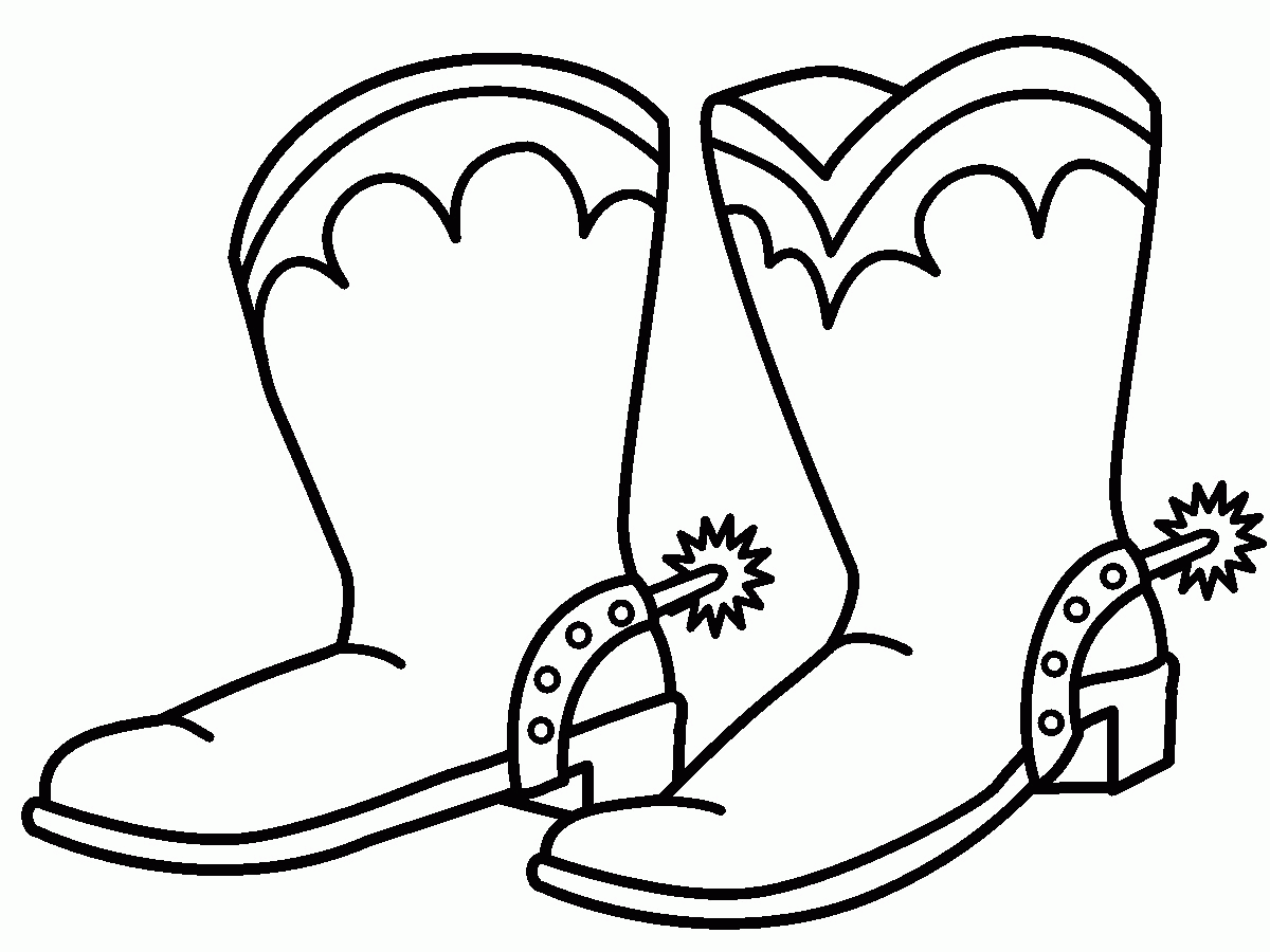 Cowboy Hat Coloring Page - Coloring Pages for Kids and for Adults
