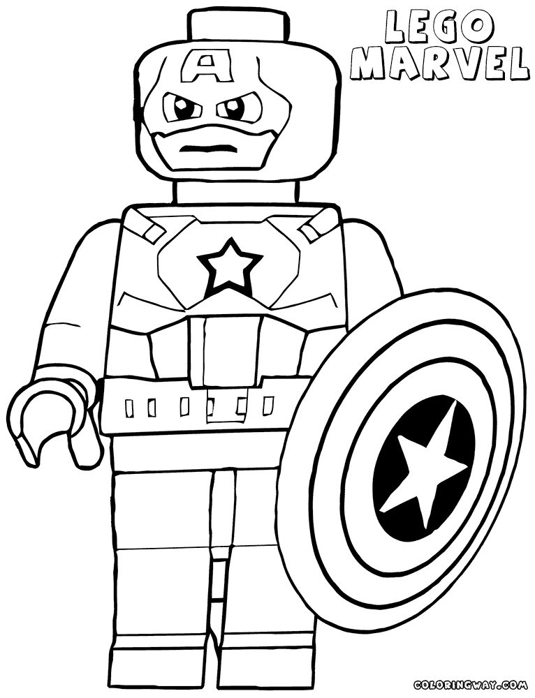 Similiar Lego Marvel Printable Coloring Pages Keywords coloring for kids |  Superhero coloring, Captain america coloring pages, Lego coloring