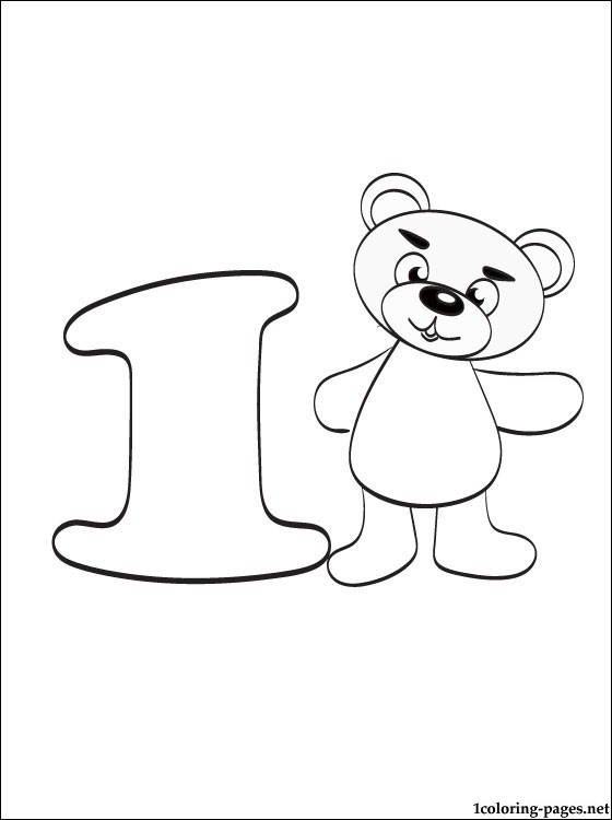 Number 1 One coloring page | Coloring pages