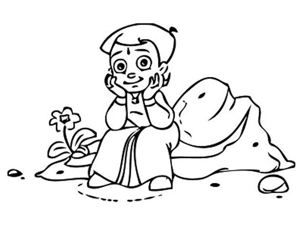 Kids Page Chota Bheem Coloring Pages For Kids Coloring Home