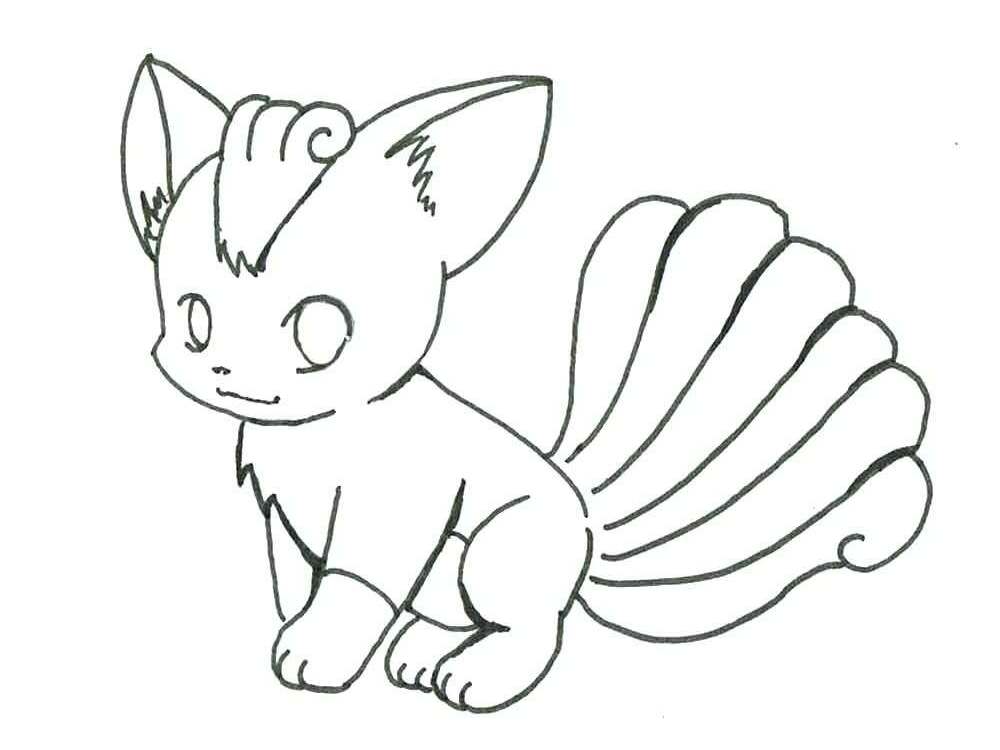 The best free Vulpix coloring page images. Download from 118 ...