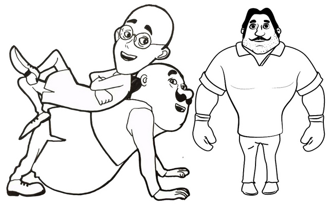 Motu Patlu Coloring Pages Coloring Home Motu patlu clipart 10 free cliparts | download images on. motu patlu coloring pages coloring home