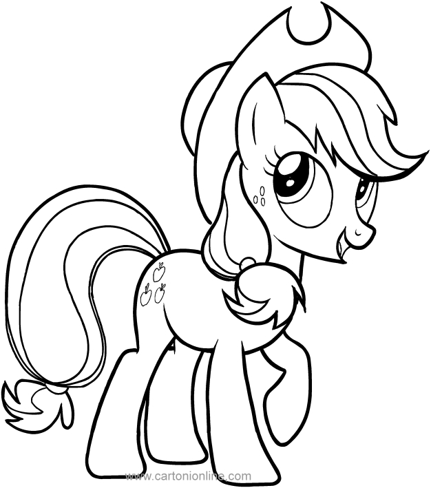 Applejack of My Little Pony coloring pages