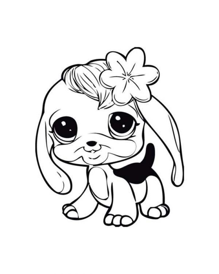 Baby dog learn to walk in Littlest Pet Shop coloring pages -  Letscolorit.com | Animal coloring pages, Dog coloring page, Puppy coloring  pages