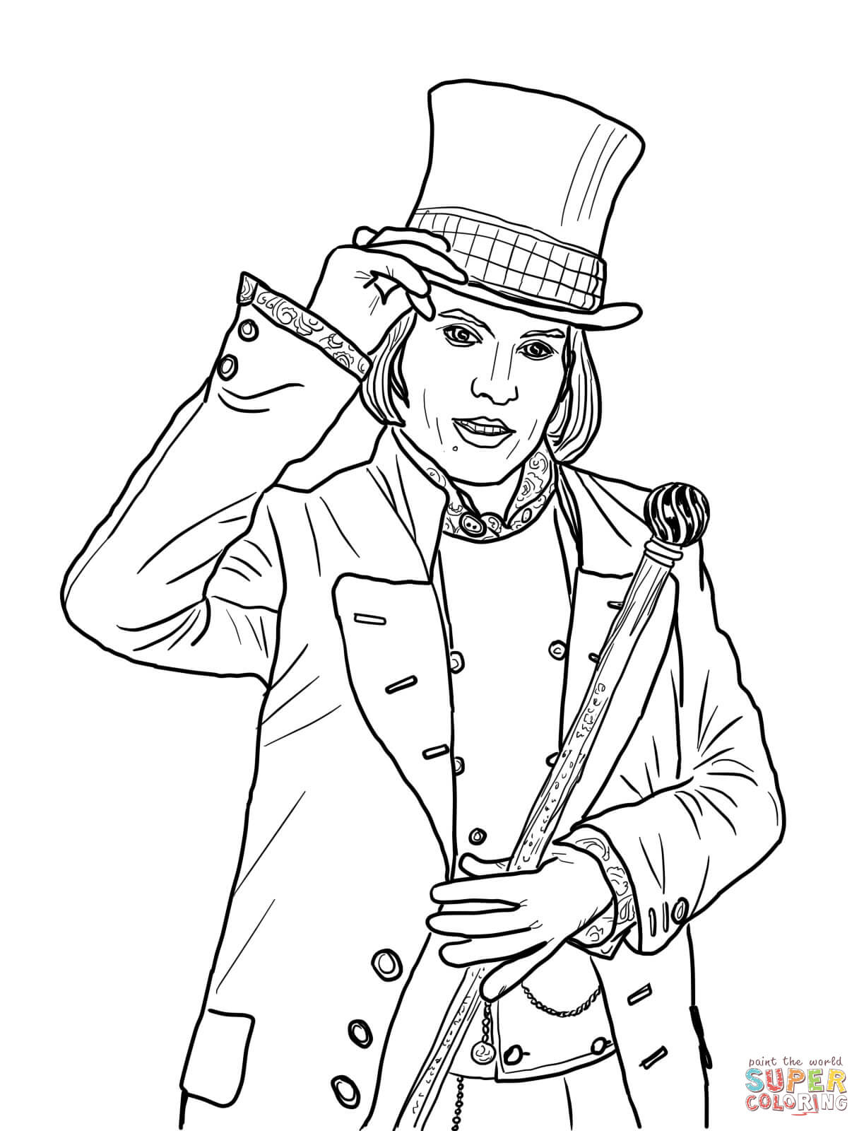 Charlie and chocolate factory coloring pages | Free Coloring Pages