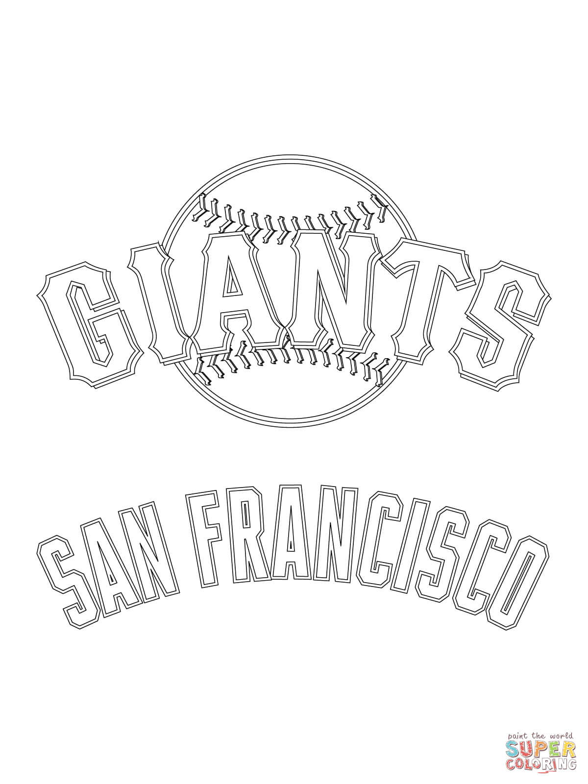 San Francisco Giants Logo coloring page | Free Printable Coloring ...