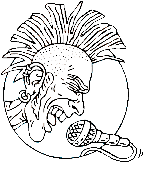 Rockn Roll Coloring Coloring Pages