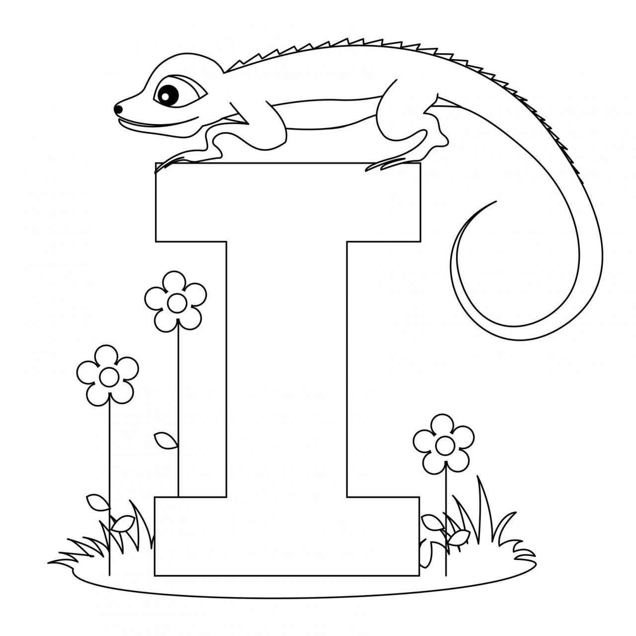 Letter A Coloring Page