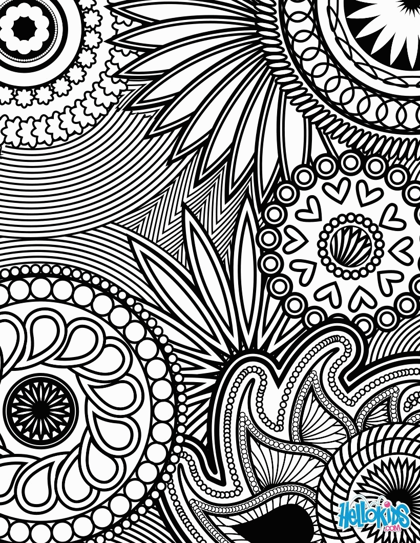 Printable Coloring Pages For Adults Abstract Flowers 20 ...