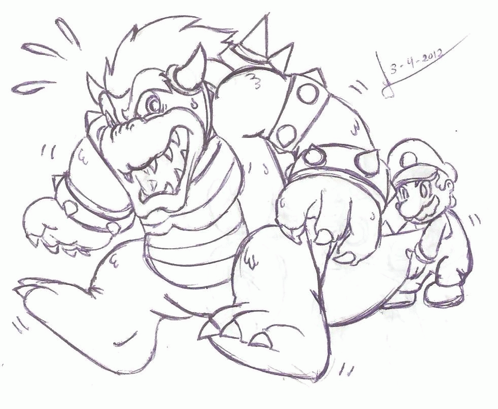 Guide Bowser Coloring Pages Colorine 3390 - Widetheme