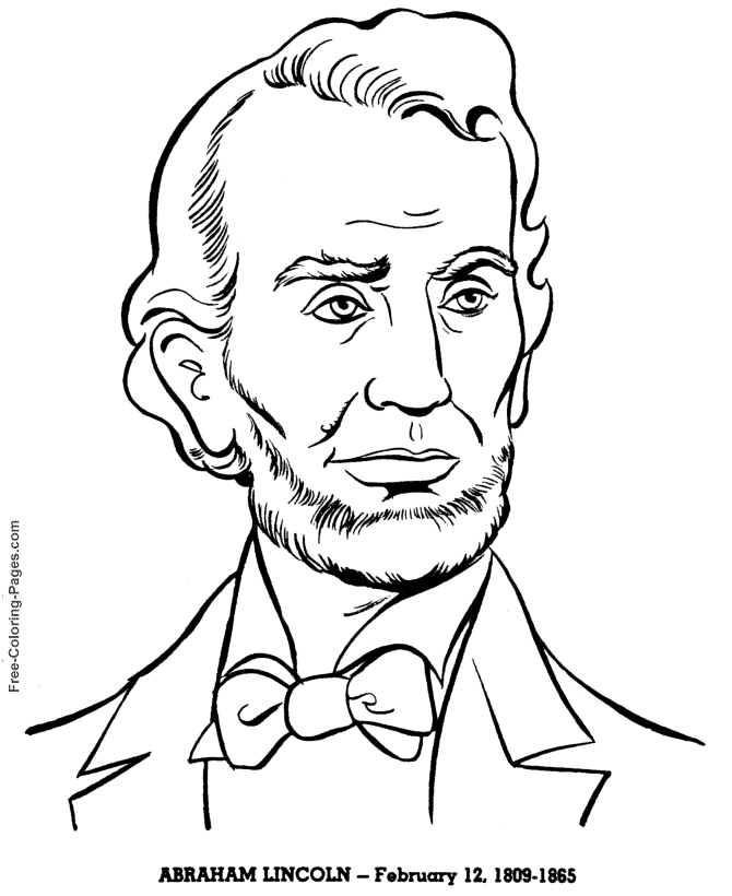 President's Day coloring pages - US Presidents