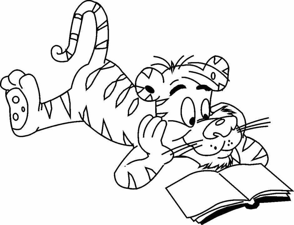 Coloring Pages Of Tigers Tiger Outline Drawing ClipArt Best 117066 -  Coloring Home