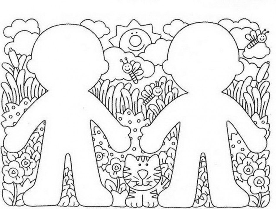 Preschool Coloring Page Pictures Print Animals Mariposa Free 