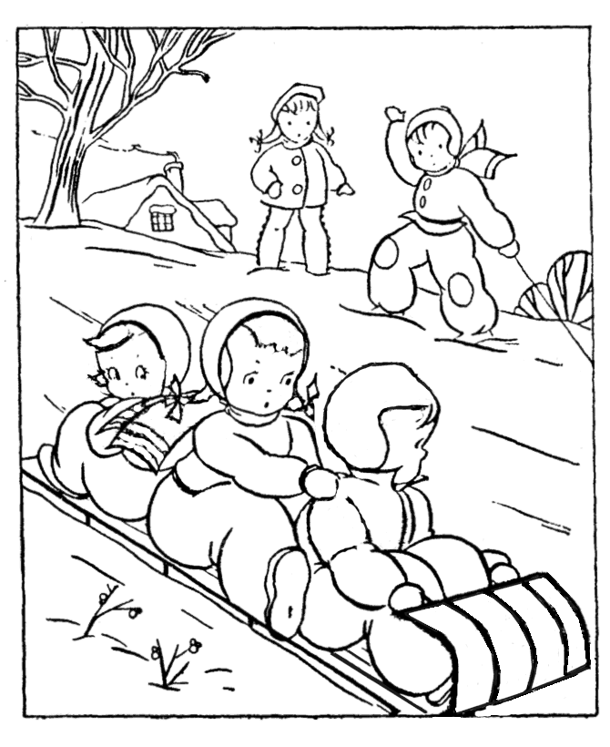 Winter Clothes Coloring Pages - Free Printable Coloring Pages 