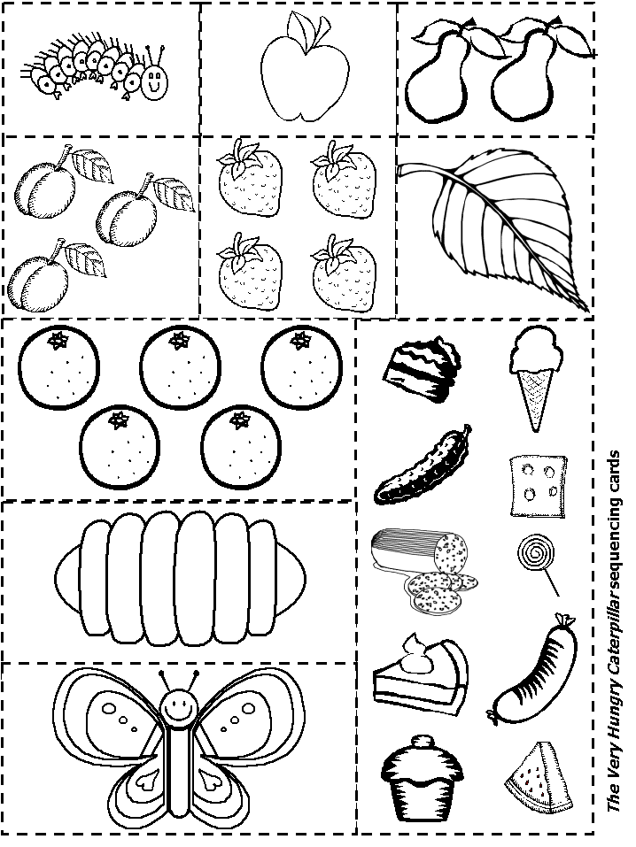 Very Hungry Caterpillar Coloring Pages Printables Coloring Home