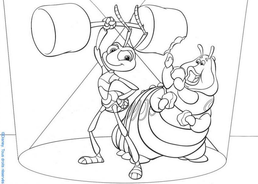 A Bugs life coloring pages - A bug's life 8