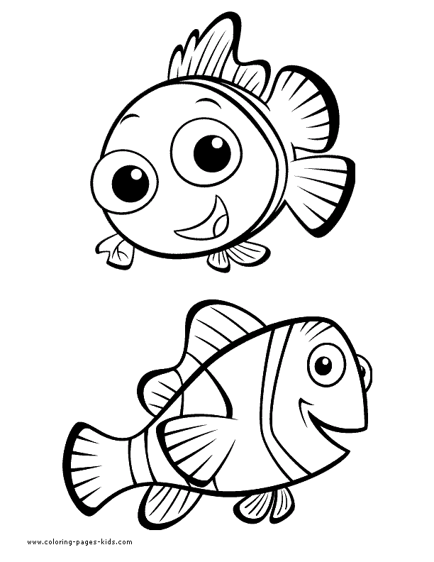 nemo coloring pages for kids disney