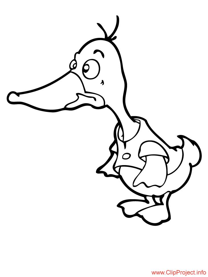 Goose Cartoon Image To Color