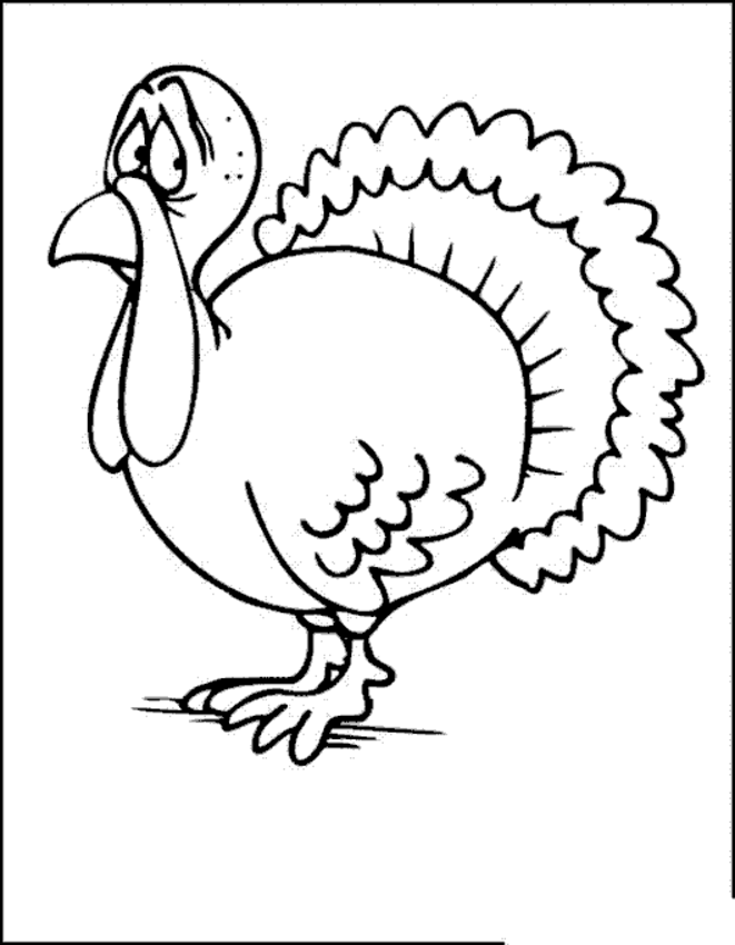 Turkey Coloring Pages | Coloring Town