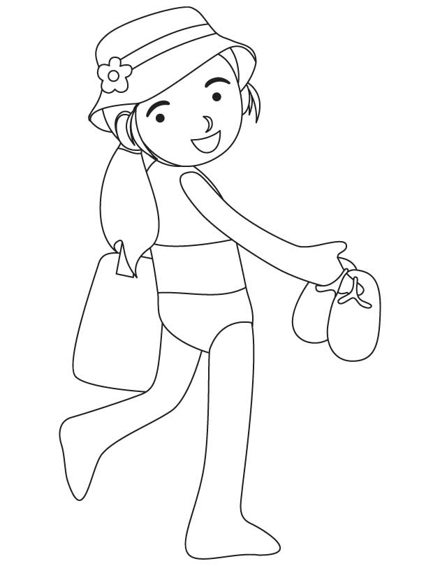 swimmingcostume Colouring Pages