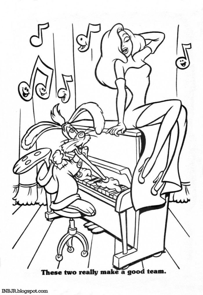Roger Rabbit Coloring Pages Printable