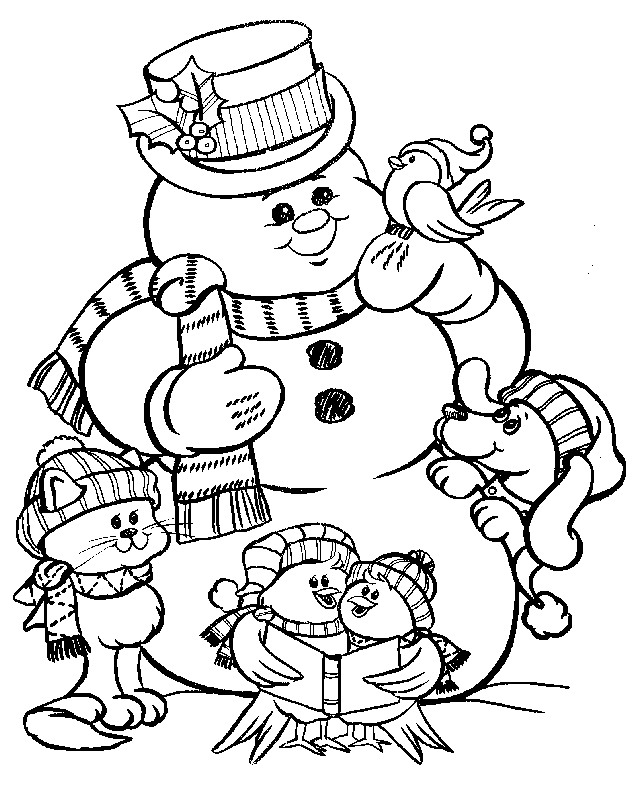Frosty Coloring Page ~ Child Coloring