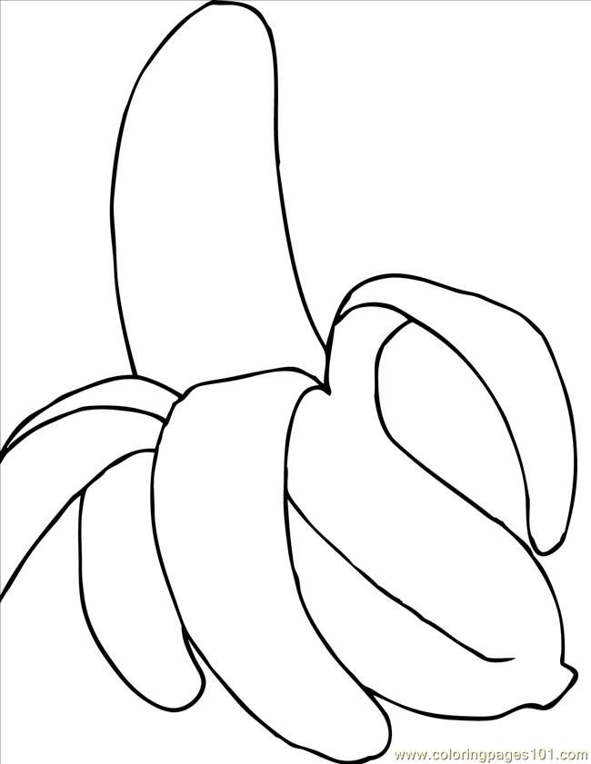 Coloring Pages 9 Banana Ink (Food & Fruits > Bananas) - free 