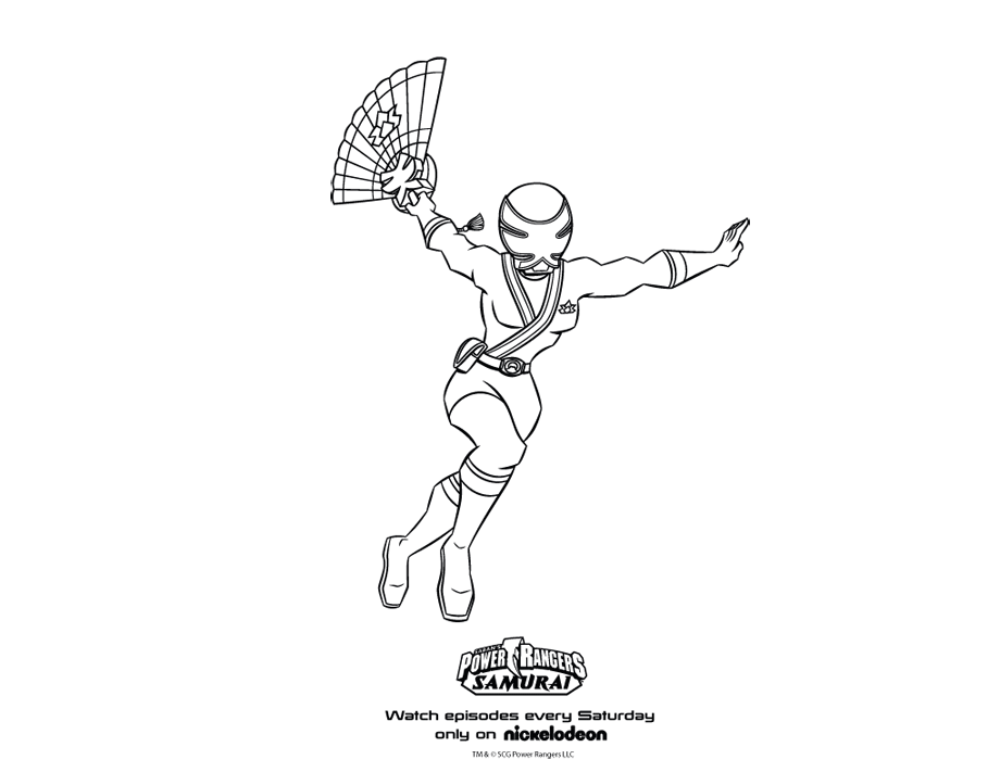 Pink Samurai Ranger Coloring Pages | Coloring Expose