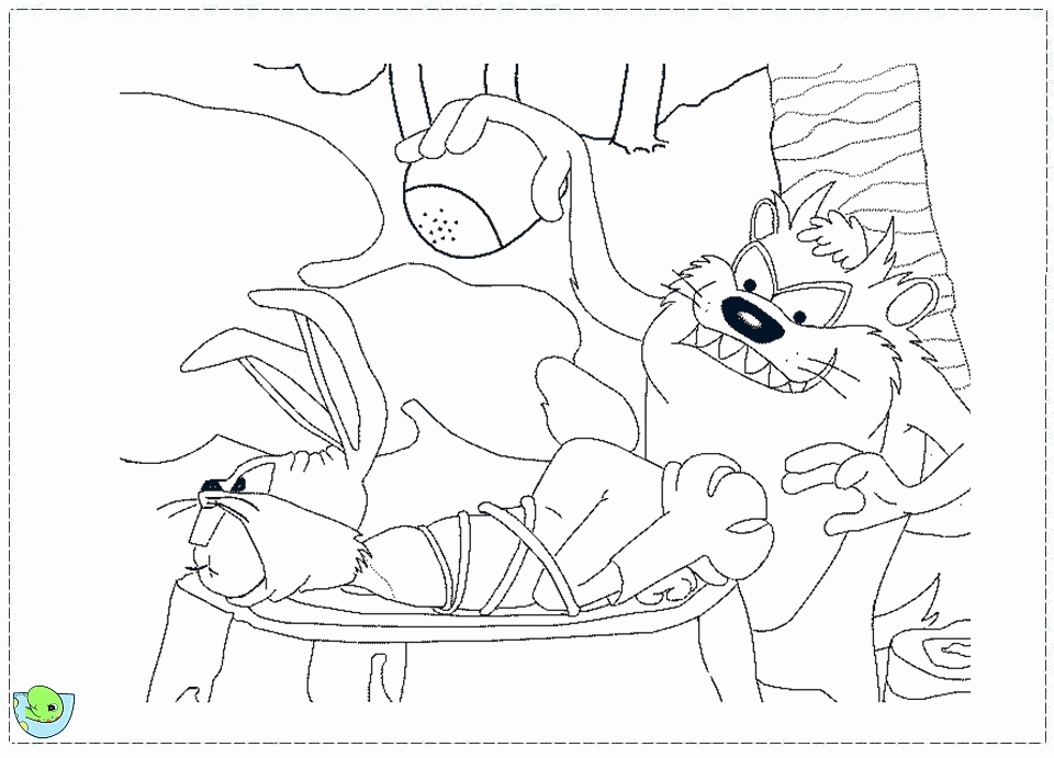 Devil Coloring Page Of Taz The Tasmanian From Do It Tattoo
